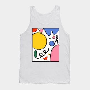 Mid Century Modern Retro Abstract Colorful Shapes 1 Tank Top